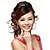 cheap Hair Pieces-clip in synthetic wave long brown hair extensions wig