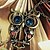 levne Módní náhrdelníky-dámská vintage sova náhrdelník s přívěskem