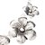 halpa Muotikaulakorut-vintage hopeinen kukka kaulakoru