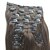 Χαμηλού Κόστους Εξτένσιον Μαλλιών από Ανθρώπινη Τρίχα-24 ίντσες 10 τεμ 100% ινδική Remy μαλλιά μεταξένια ίσια κλιπ σε επεκτάσεις τρίχας