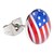 tanie Modne kolczyki-Damskie Kolczyki sztyfty Flaga Biżuteria patriotyczna USA Stal nierdzewna Kryształ górski Kolczyki Biżuteria Na Codzienny