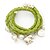 abordables Bracelets et bracelets rigides-Bracelet de charme dames unique Simple Mode Bracelet Bijoux Vert Blanche Noir pour Regalos de Navidad