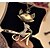 cheap Necklaces-Cat Animal Luxury Casual Fashion Birthstones Imitation Diamond Alloy Golden Screen Color Necklace Jewelry For Special Occasion Birthday Gift