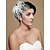 cheap Headpieces-Gorgeous Tulle Imitation Pearl Wedding Bridal Headpiece