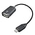 cheap USB Cables-Micro USB On-The-Go Host OTG Adapter For I9100, MX, i9220 0.15M