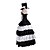 cheap Anime Costumes-Inspired by One Piece Perona Anime Cosplay Costumes Japanese Cosplay Suits Dresses Vintage Sleeveless Dress Hat For Women&#039;s