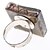 cheap Rings-Square Coloured Glaze Adjustable Ring