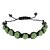 cheap Bracelets-9 Hematite Braided Fully-Jewelled Bracelet