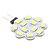 abordables Ampoules LED double broche-1.5 W LED à Double Broches 6000 lm G4 12 Perles LED SMD 5630 Blanc Naturel 12 V / #