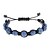 cheap Bracelets-9 Hematite Braided Fully-Jewelled Bracelet