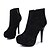 abordables Zapatos de mujer-Suede stiletto talón tobillo botas con diamantes de imitación fiesta / noche zapatos (más colores)