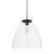 billige Øylys-1-lys 27 (11 &quot;) mini stil pendellampe metallglass krom tradisjonell / klassisk 110-120v / 220-240v