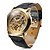 levne Mechanické hodinky-WINNER Pánské Náramkové hodinky mechanické hodinky Automatické natahování Z umělé kůže Černá S dutým gravírováním Analogové Zlatá