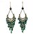 cheap Earrings-Women&#039;s Crystal Diamond Tassels Layered Earrings