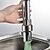 billige Uttrekkbar spray-Kjøkken Kran - Et Hull Nikkel Børstet Uttrekkbar Vannrett Montering Moderne Kitchen Taps / Enkelt Håndtak Et Hull