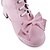 cheap Lolita Footwear-Handmade Cute Pink PU Leather Faxu Fur 6.3cm High Heel Doll&#039;s Lolita Boots