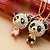 cheap Necklaces-Women&#039;s Diamond Panda Necklace