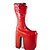billiga Lolita-skor-Dam Skor Boots Punk Lolita Handgjord Platå Skor Enfärgad 22 cm Röd PU-läder / Polyuretan Läder Polyuretan Läder Halloween kostymer