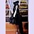 abordables Robes de Lolita-Gothique Lolita Punk Robe Femme Fille Dentelle Satin Japonais Costumes de Cosplay Dentelle Manches Courtes Moyen / Gants