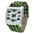 cheap Quartz Watches-Unisex Green Lattice Style PU Band Quartz Analog Wrist Watch Cool Watches Unique Watches