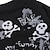 preiswerte Hundekleidung-Hund T-shirt Totenkopf Motiv Modisch Halloween Hundekleidung Schwarz Kostüm Baumwolle XS S M L XL XXL