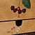 levne Kuchyňská úložiště-starožitné evropský styl ovoce vzor otočný dřevěný úložný box