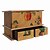 preiswerte Küchen-Aufbewahrung-antiken europäischen Stil Muster Obst Multifunktions-Holzgewebe Aufbewahrungsbox