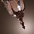 billige Lanterne Design-1-lys 17 (7 &quot;) mini-stil pendellampe i glaslykt bronze country / lantern 110-120v / 220-240v