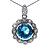 זול שרשראות-Gorgeous 925 Silver With Rhinestone Plating Platinum Women&#039;s Necklace