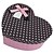 cheap Favor Holders-Heart Shaped Polka Dot Gift Box With Ribbon Bow