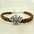 abordables Pulseras-Mujeres Crown Linen Sequin Diamond Flower Bracelet