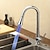 cheap Pullout Spray-Deck Mounted Kitchen Faucet,LED Single Handle One Hole Chrome Pull-out ­High Arc Contemporary Kitchen Taps with Hot and Cold Water