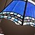 voordelige Clusterontwerp-45 cm (18 inch) Plafond Lichten &amp; hangers Glas Galvanisch verzilveren Tiffany 110-120V / 220-240V