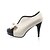 זול נעלי עקב לנשים-בגדי ריקוד נשים שמלה מסיבה וערב חורף פפיון עקב סטילטו מגפיים דמוי עור בז&#039;