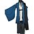 preiswerte Anime-Kostüme-Inspiriert von Nurarihyon Enkel Kubinashi Anime Cosplay Kostüme Japanisch Cosplay Kostüme Kimonoo Solide Langarm Mantel Hosen Gürtel Für Herrn / Kimono Jacke / Schal / Schal / Kimono Jacke