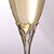 billige Champagneglas-Personalized Hollow Hearts Toasting Flutes (Set of 2)