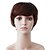 cheap Synthetic Wigs-Capless Short Brown Wavy High Quality Synthetic Japanese Kanekalon Happy Parties Wig