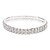 cheap Bracelets-Women&#039;s Tennis Chain Charm Bracelet - Rhinestone, Silver Plated, Imitation Diamond Luxury, Double-layer, Elegant Bracelet Silver For Christmas Gifts Wedding Party