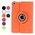 cheap iPad Accessories-Case For iPad Mini 3/2/1 360° Rotation / with Stand Full Body Cases Solid Color PU Leather