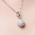 זול שרשראות-Fashion 925 Silver With Cubic Zirconia Plating Platinum Women&#039;s Necklace