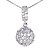 זול שרשראות-Fashion 925 Silver With Cubic Zirconia Plating Platinum Women&#039;s Necklace