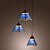 voordelige Clusterontwerp-45 cm (18 inch) Plafond Lichten &amp; hangers Glas Galvanisch verzilveren Tiffany 110-120V / 220-240V