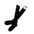 ieftine Șosete-Costum de servitoare Școlărițe Pentru femei Lolita gotică Șosete / ciorapi Ciorapi strâmți, lungi Negru Imprimeu Dantelă Bumbac Accesorii Lolita