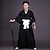 billige Anime-kostymer-Inspirert av Tradisjonell japansk Japansk kriger Anime  &quot;Cosplay-kostymer&quot; Japansk Cosplay-drakter Japansk Kimono Undertøy Belte Kimono Frakk Til Herre Dame / Hakama bukser / Hakama bukser