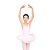זול הלבשה לריקודי בלט-Kid&#039;s Polyester Performance Ballet Dance Leotard With Tutu Skirt