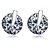 cheap Earrings-Gorgeous Platinum Plated Cubic Zirconia Stud Earrings