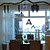 billiga Klusterdesign-45 cm (18 inch) Hängande lampor Glas Elektropläterad Tiffany 110-120V / 220-240V