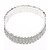 baratos Pulseiras-Mulheres Prata Tênis Pulseiras Pulseira Corrente de Tênis senhoras Luxo Elegante Moda Casamento Strass Pulseira de jóias Prata Para Festa Casamento Aniversário Presente Diário Mascarilha