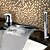 abordables Grifería para bañera-Grifo de bañera - Moderno Cromo Bañera romana Válvula Cerámica Bath Shower Mixer Taps / Dos asas de tres agujeros