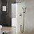 cheap Shower Faucets-Shower Faucet - Contemporary Chrome Shower System Ceramic Valve Bath Shower Mixer Taps / Brass / Water Flow / LED / Rain Shower / Handshower Included
